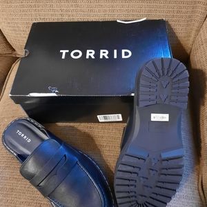 Torrid Chunky Mule Shoes-size 12WW New